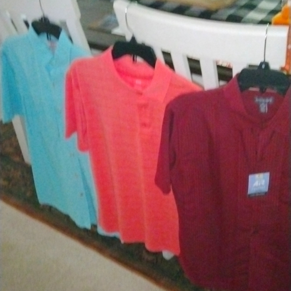 Izod , Van Huesen , Cool 18 pro. 3 new shirts. Small